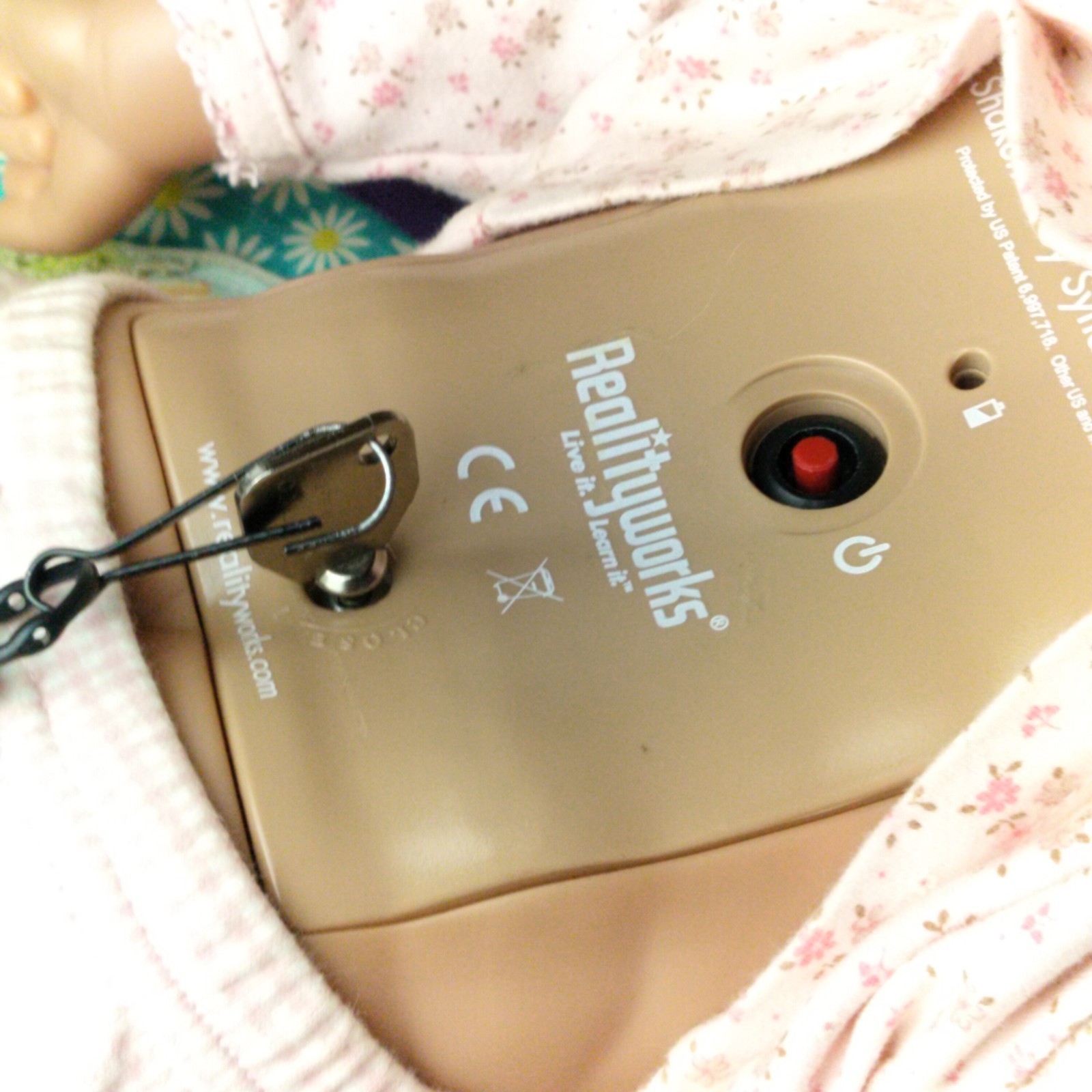 RealCare Realityworks Shaken Baby Syndrome Simulator In Box With Key And More