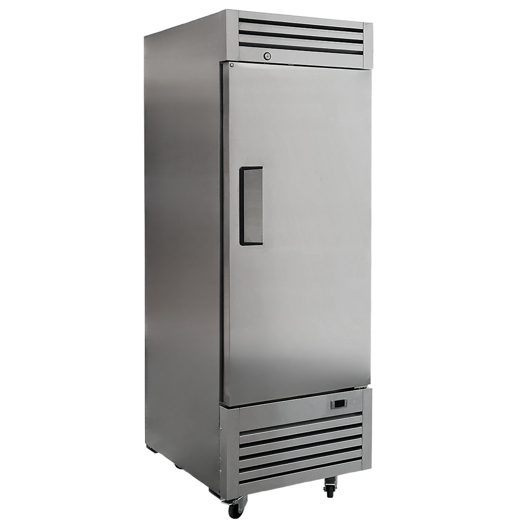 NSF 27" Reach-In Refrigerator Solid Door Stainless Steel Restaurant Auto Defrost