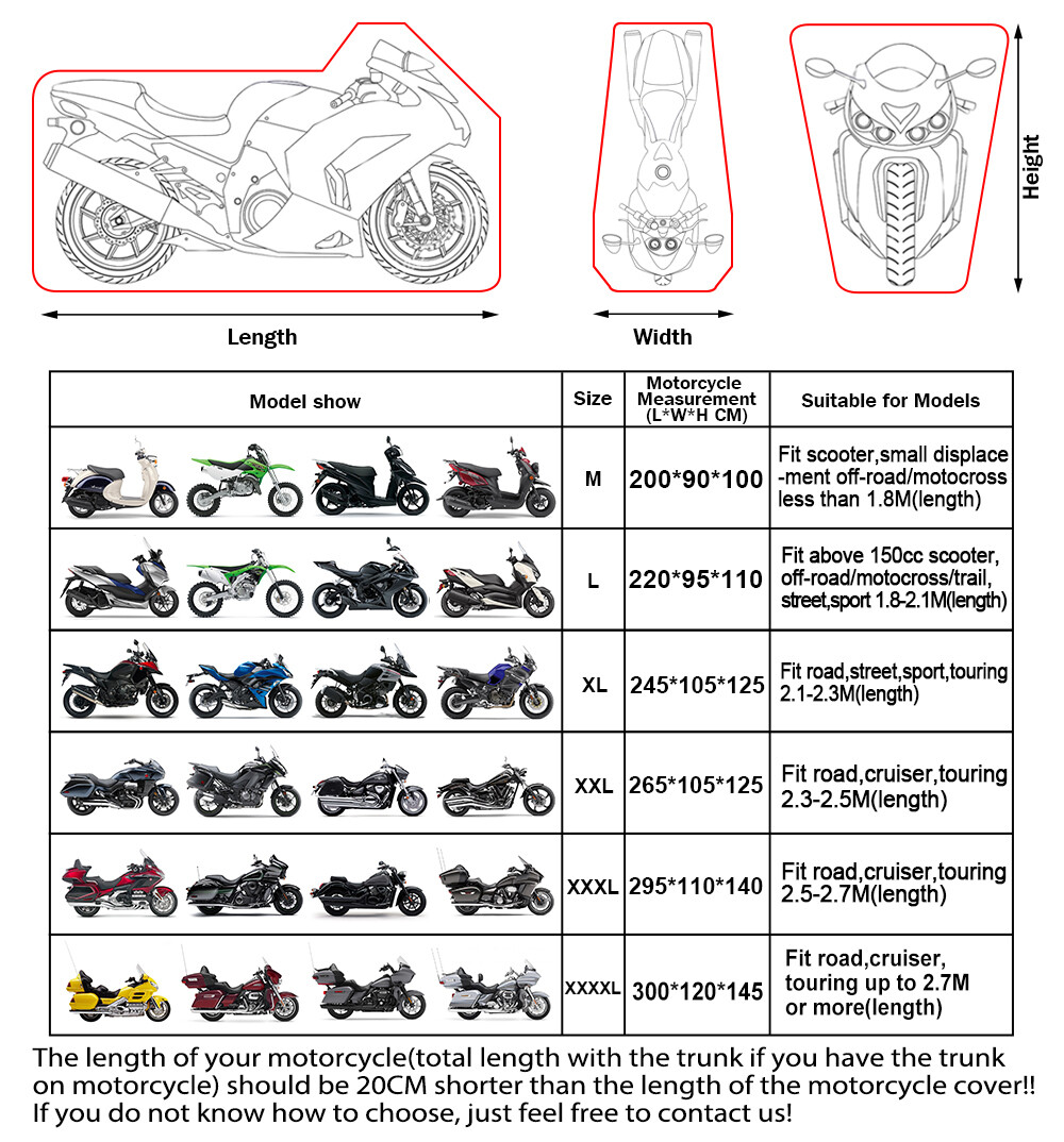 Motorcycle Cover Waterproof XXXXL For Harley Davidson Heavy Duty UV Snow Storage