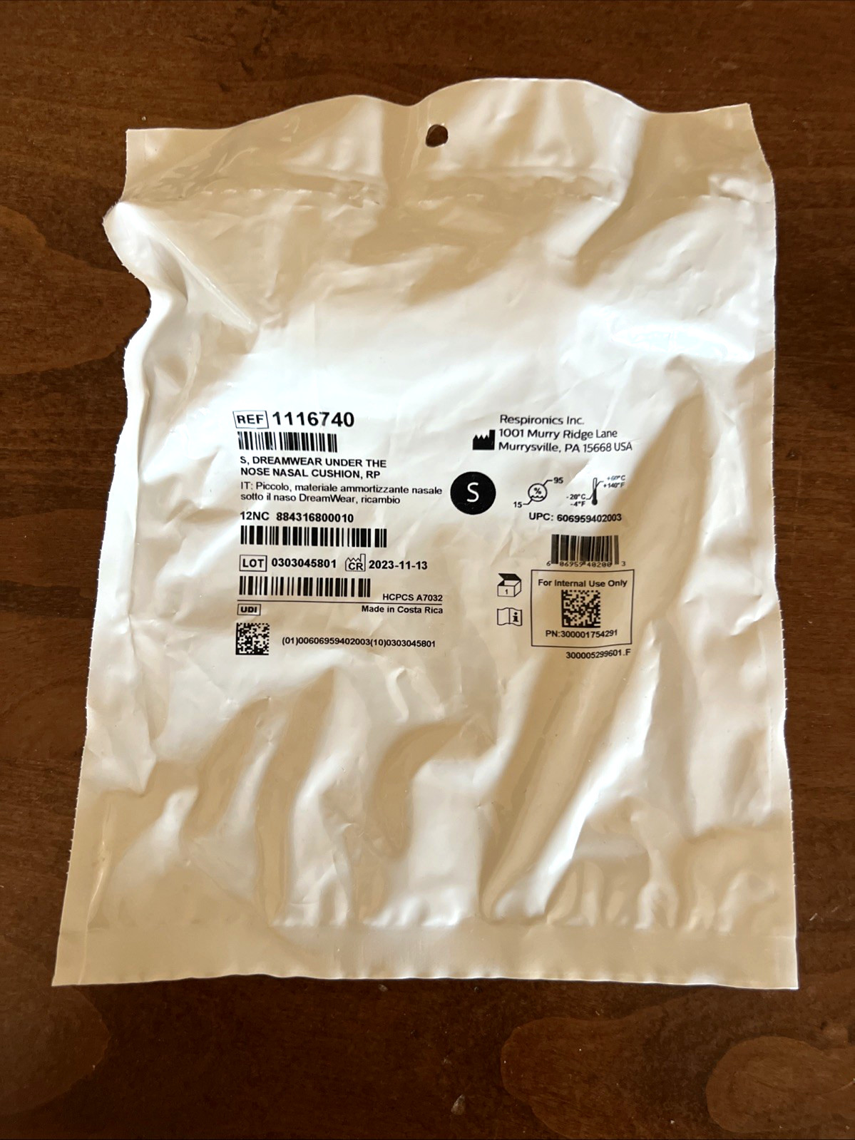 Philips Respironics Dreamwear Under Nose Nasal Cushion 1116740 Lot Of 5 - Small