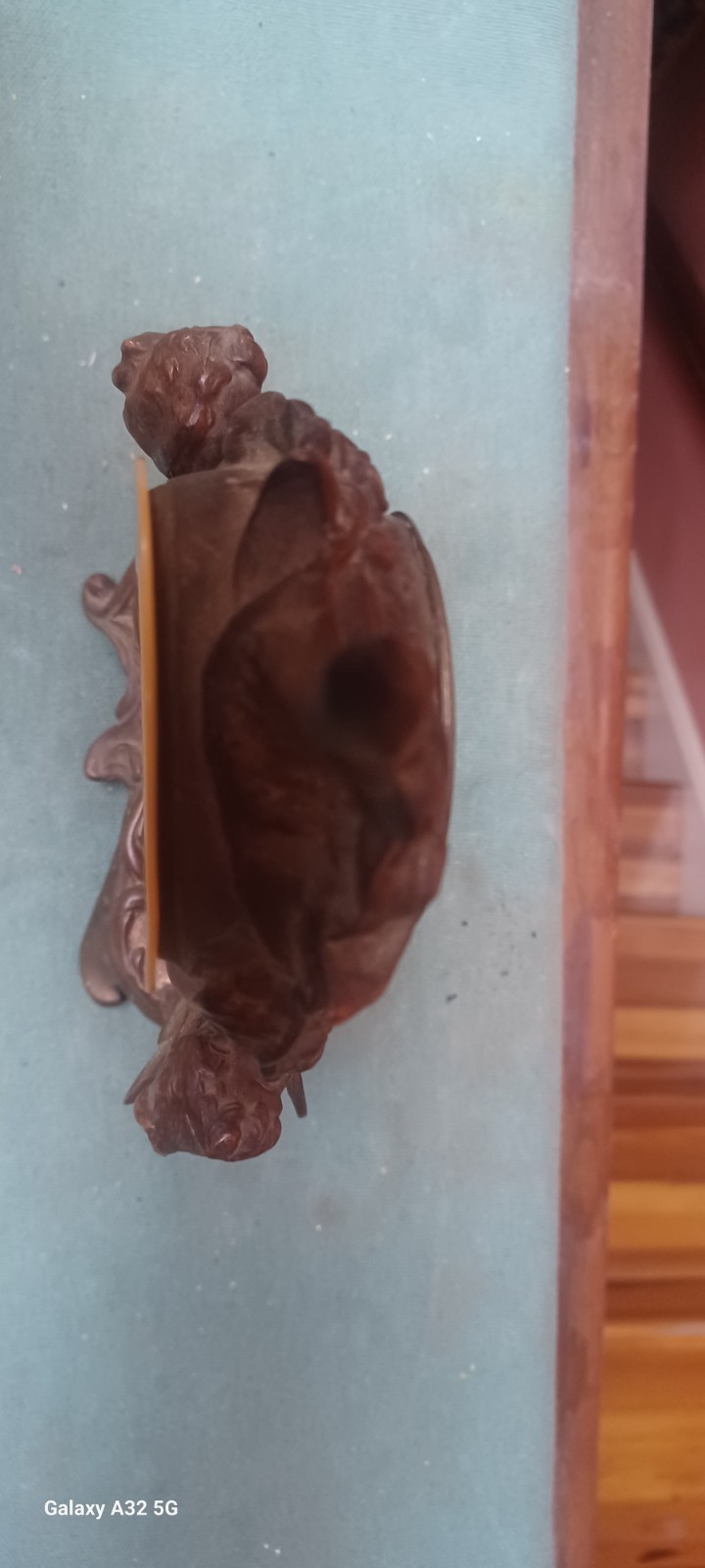 Antique Lovely New Haven Clock Co. Figural Mantel Clock – Gilt Metal Cherubs