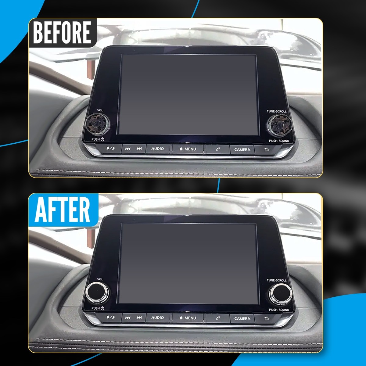 Radio Control Knob Tuner Button Carplay For Nissan Altima Rogue Sentra Versa 19+