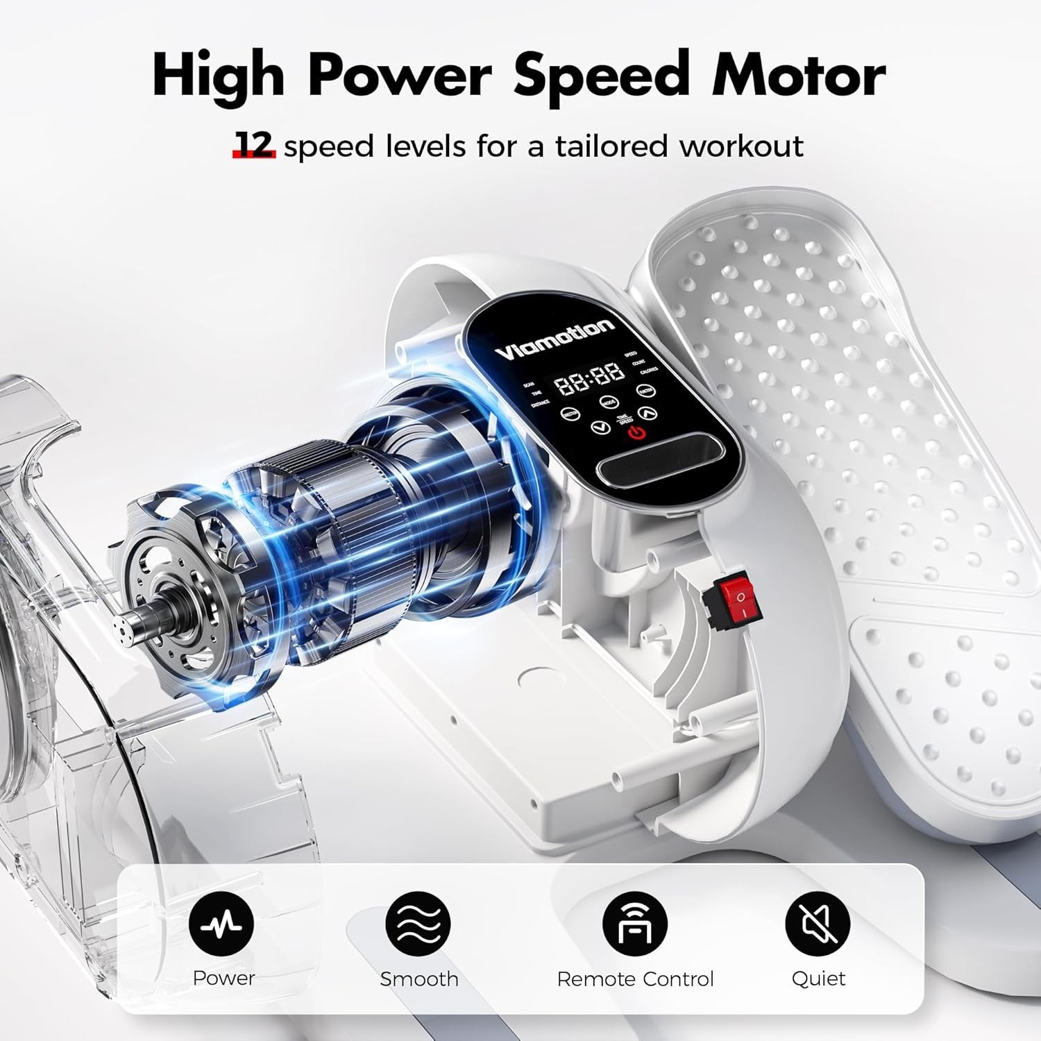 Under Desk Elliptical Machine, Leg Exerciser as Seen on TV While Sitting for Sen