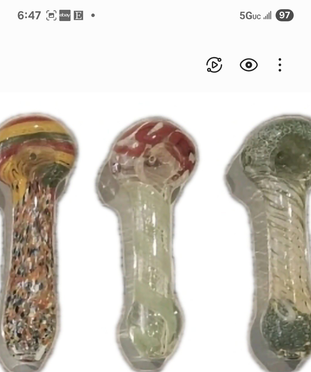 4pcs 3” 3.5 To 4“INCHTobacco Smoking THICK HEAVY Glass Hand Pipe