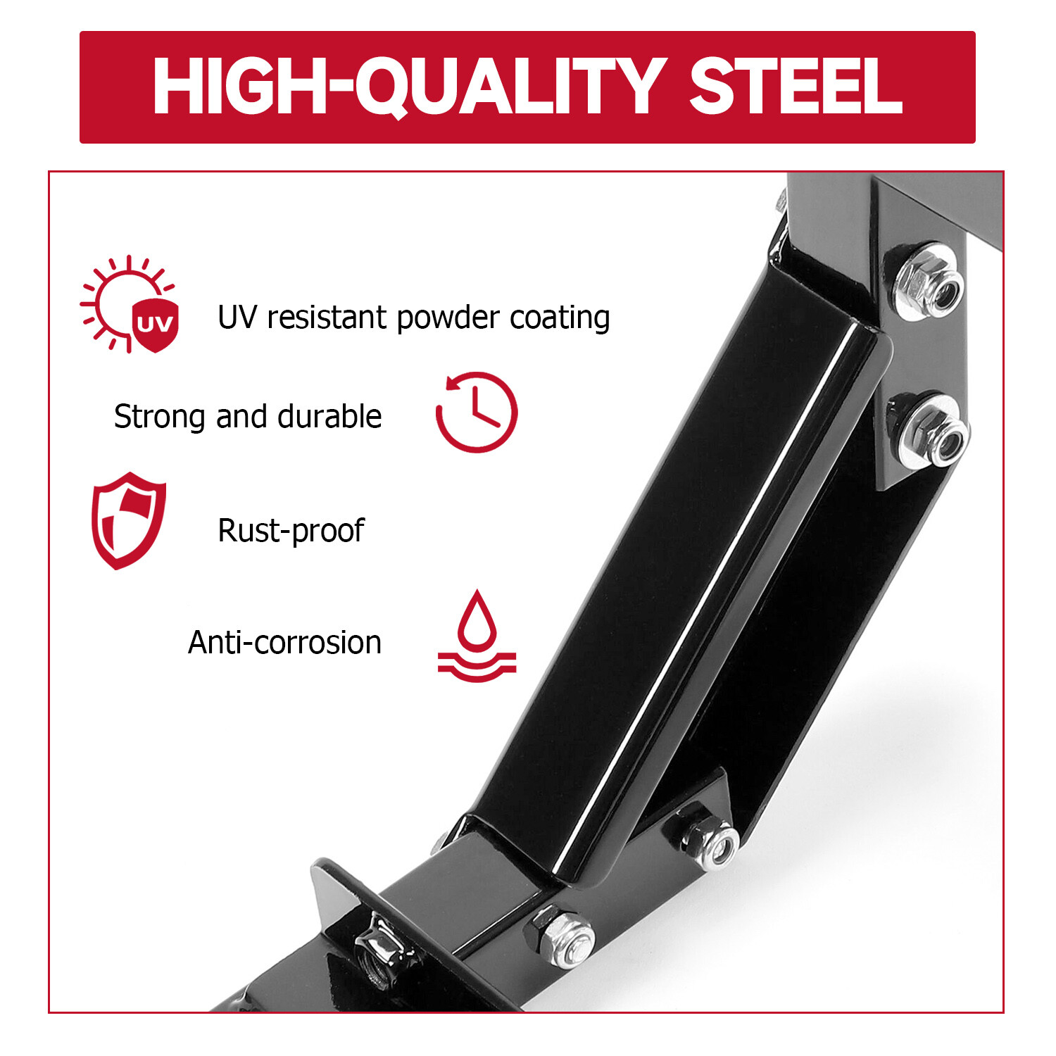 Golf Cart Rear Safety Seat Trailer Hitch + Grab Bar for EZGO Yamaha Club Car