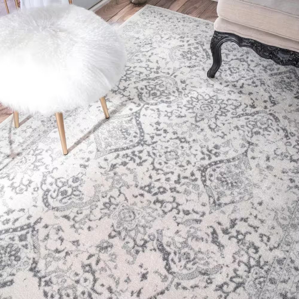 Odell Distressed Persian Ivory Doormat 2 Ft. X 3 Ft. Area Rug