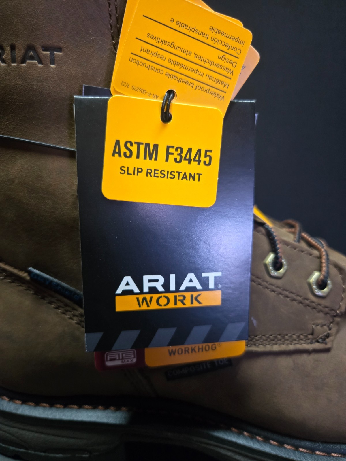 Ariat Workhog H2O Comp Toe Men's Work Boots Sizes 8.5-14