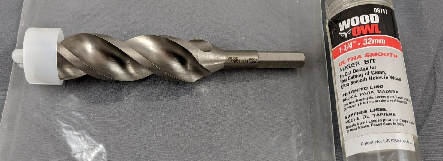 WoodOwl 09717 Tri-Cut 1-1/4-Inch by 7-1/2-Inch Ultra Smooth Wood Auger Bit