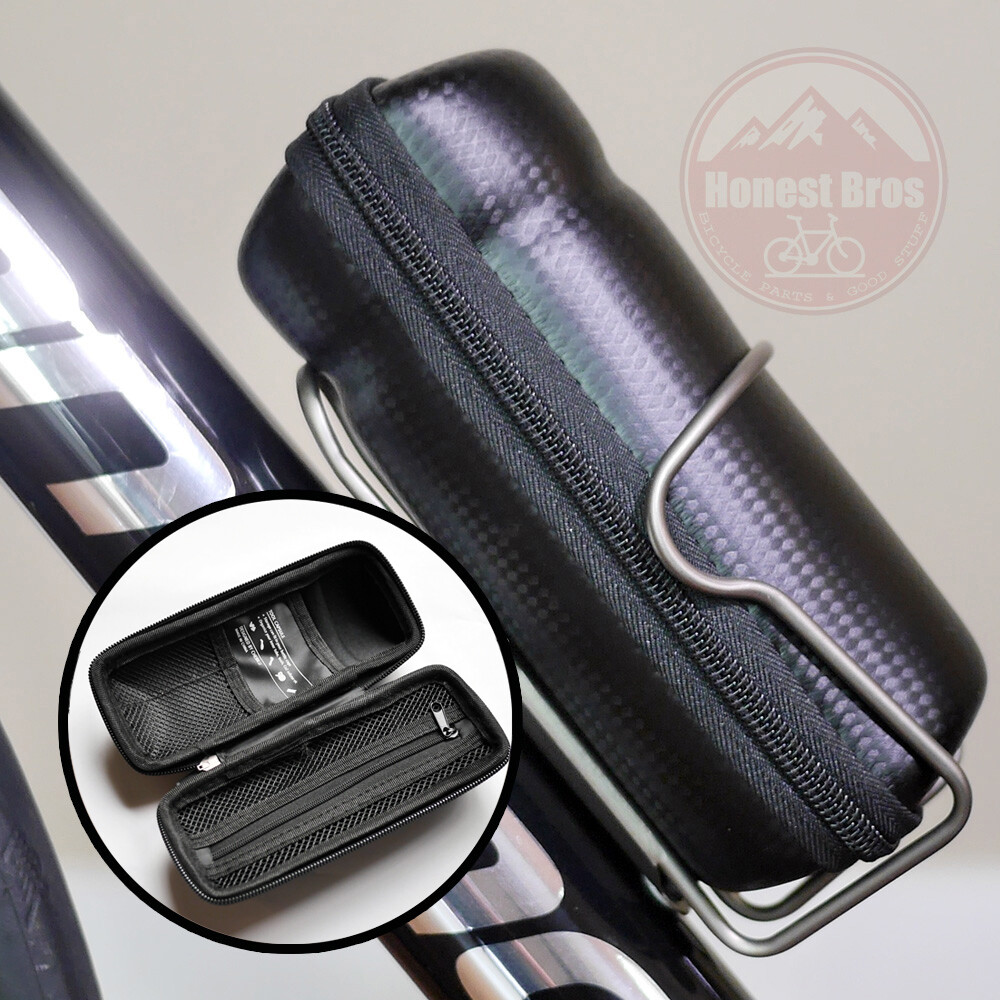 Bike Capsule Repair Tool Bag Case / Water Bottle Cage Storage Can Black Carbon