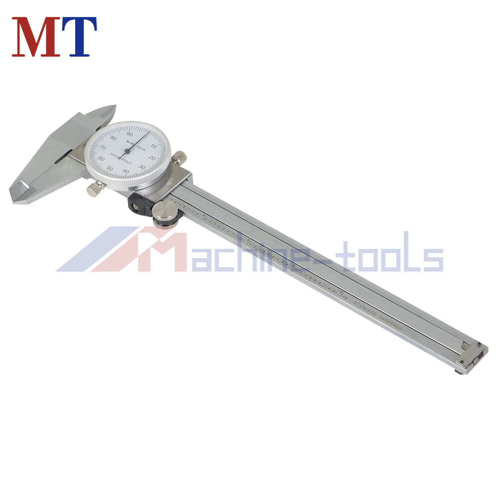 6 Inch Dial Caliper Shockproof Gauge 0.001" Of One Inch Stainless Steel