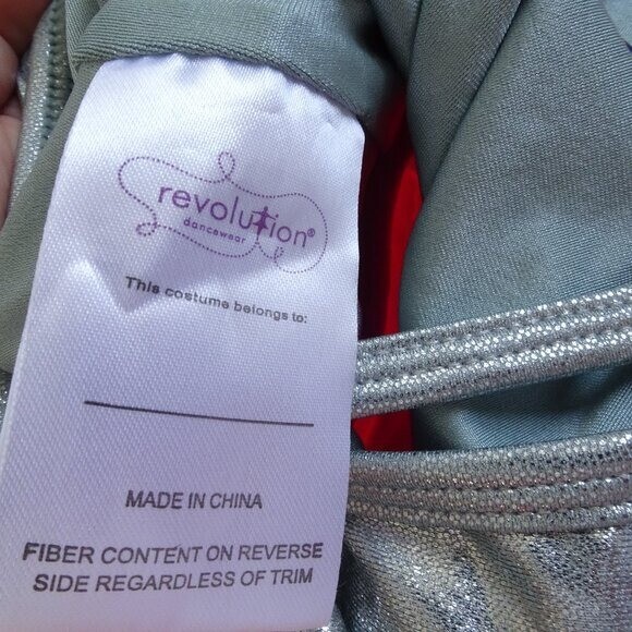 Revolution Dancewear Girls Say Hey Dance Costume Dress MC Medium Child RC16868