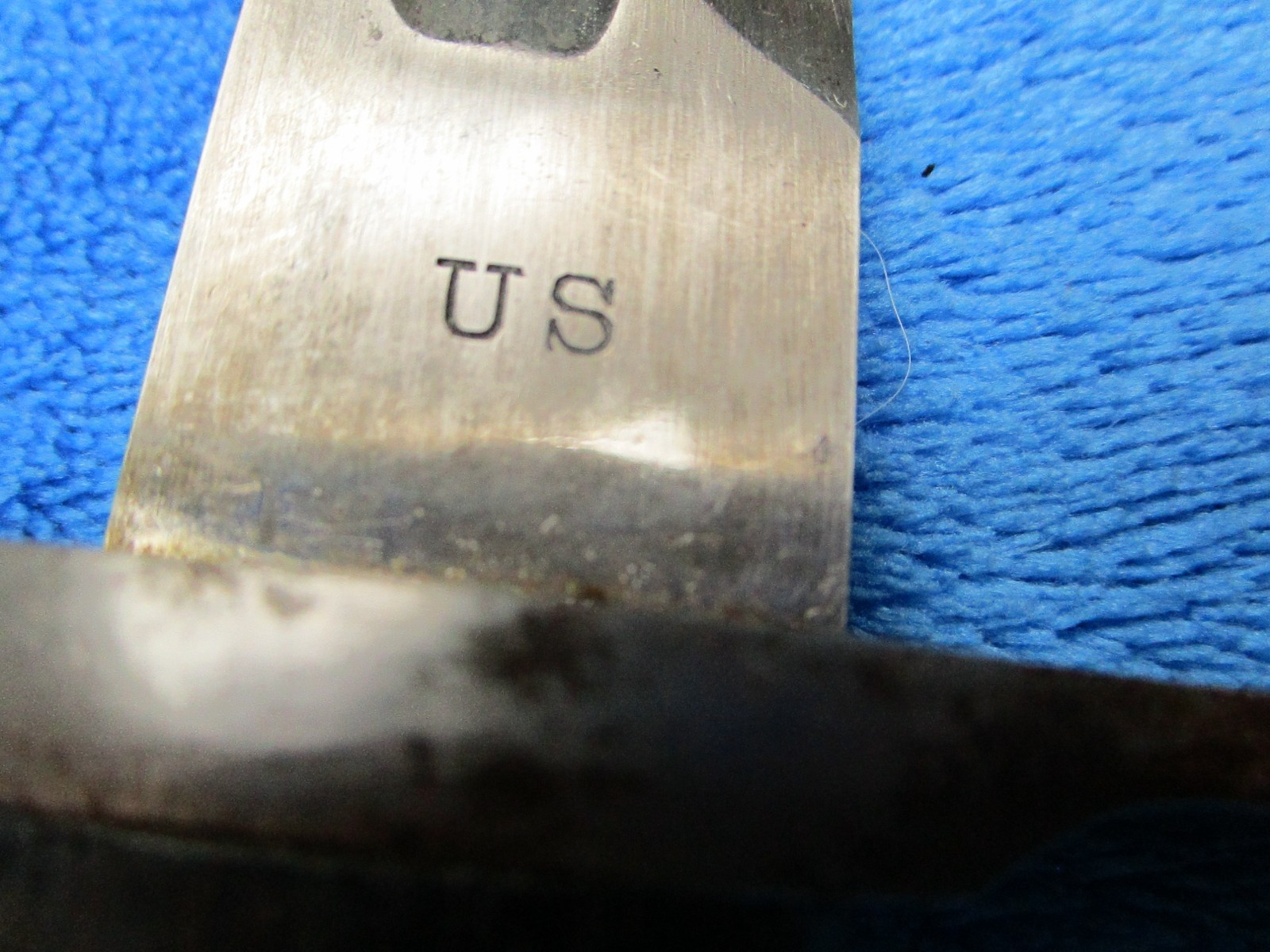 ORIGINAL VINTAGE US M1892 KRAG RIFLE BAYONET AND SCABBARD MADE IN 1903