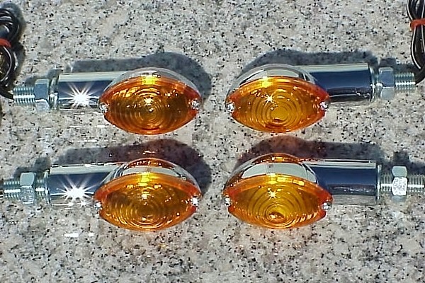 Kawasaki Z KZ 650 750 900 1000 Vulcan 800 1500 1600 Chrome/Amber CE TURN SIGNALS