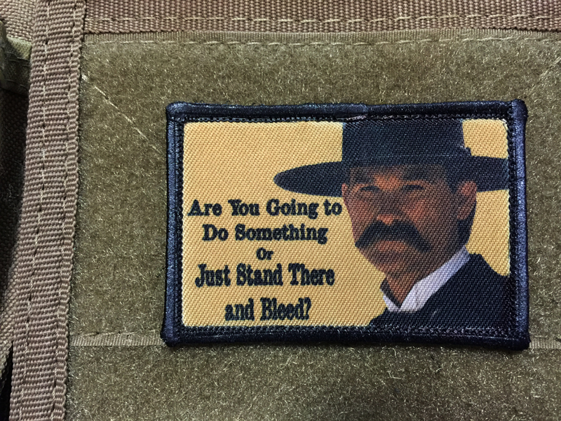 Doc Holiday "I'm Your Huckleberry" Tombstone Movie Tactical ARMY Hook Military