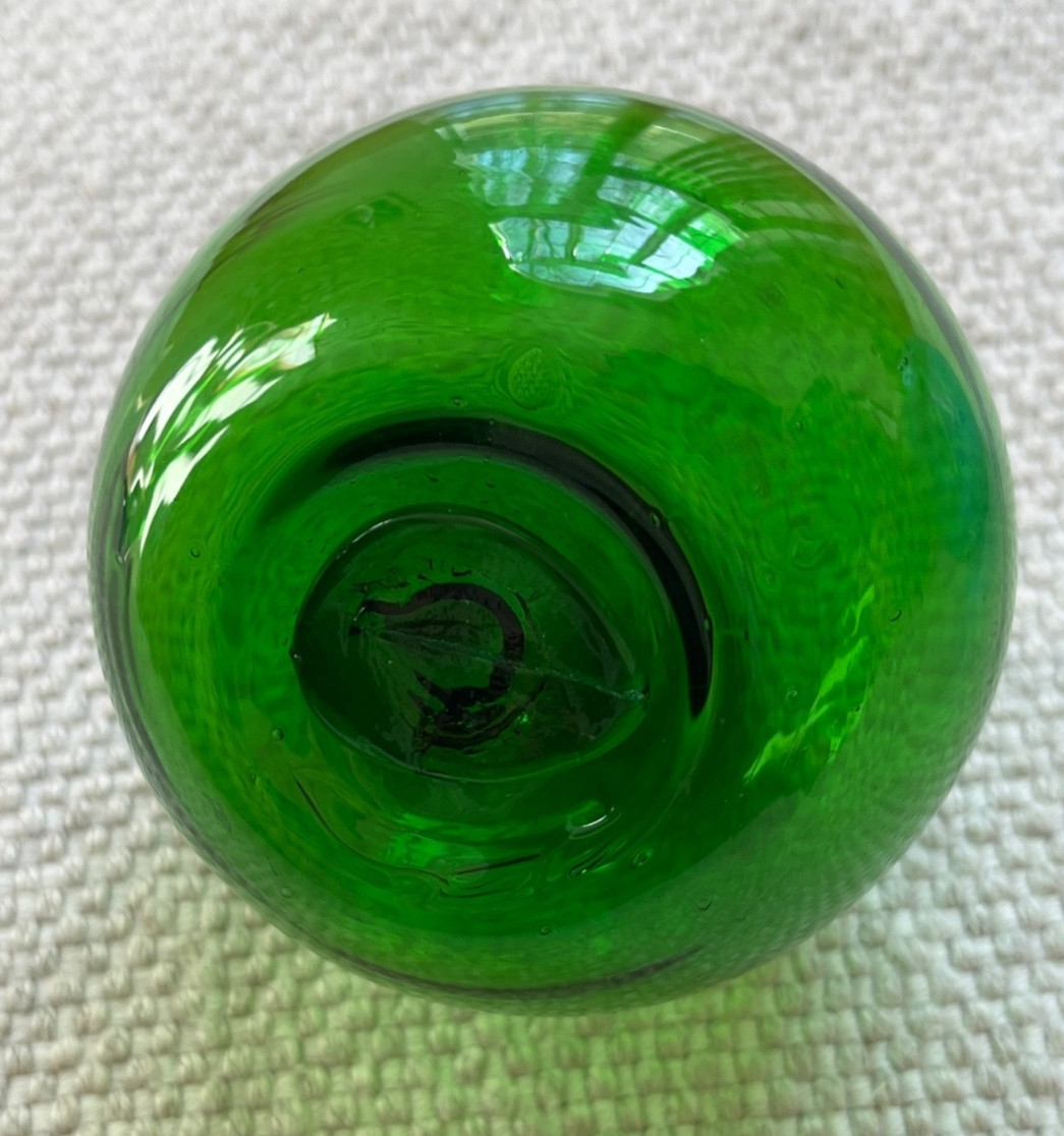 Lot of 7 vintage hand blown glass fishing floats or balls.