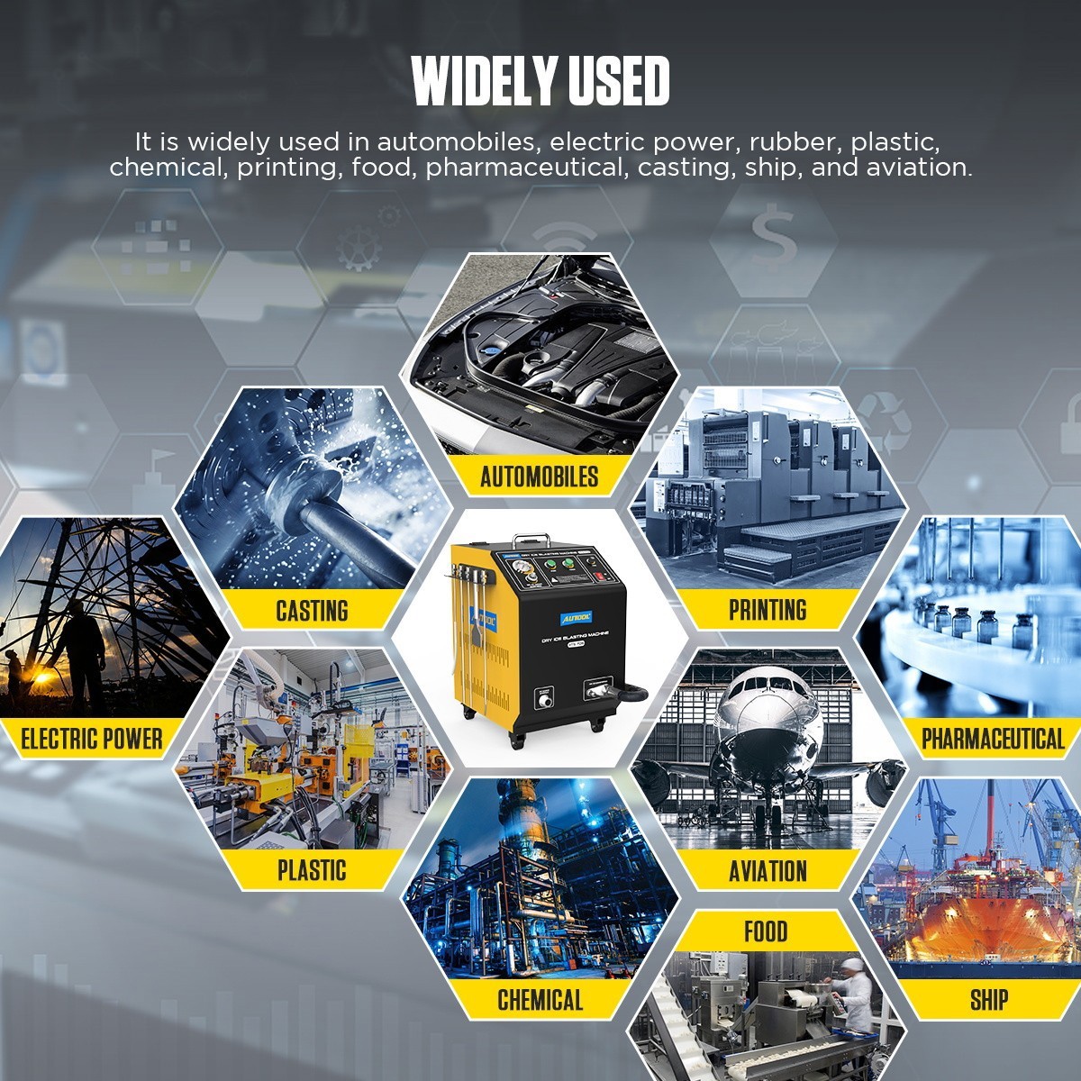 Dry Ice Blaster Cleaner Car Ship Intake Valve Dry Ice Blasting Cleaning Machine