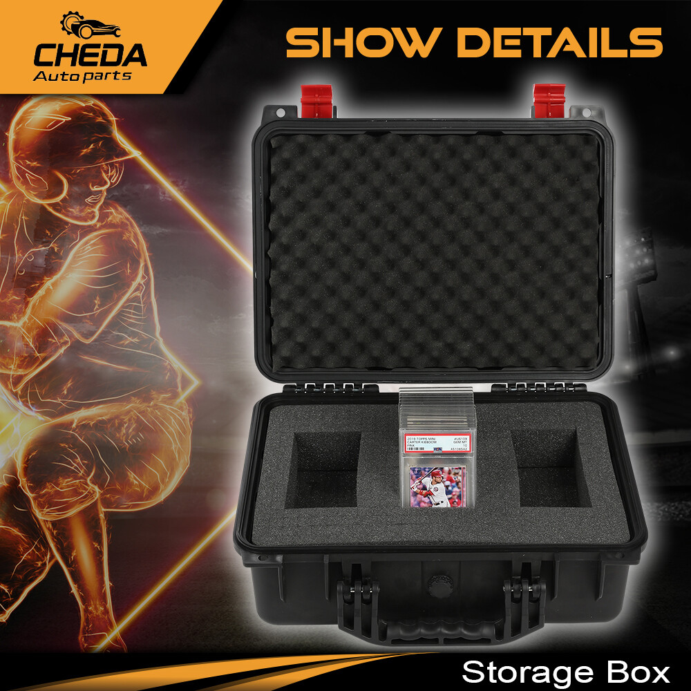 [50CT 150CT] Weatherproof Graded Card Storage Box Case Slab Holder Protector NEW