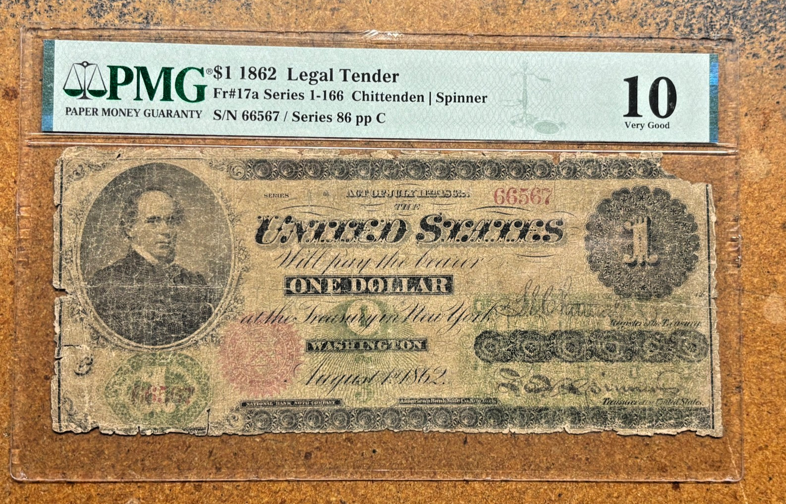 1862 $5 ***RARE Fr 61a Series 2*** One of the First Printed!!! *Civil War Era*