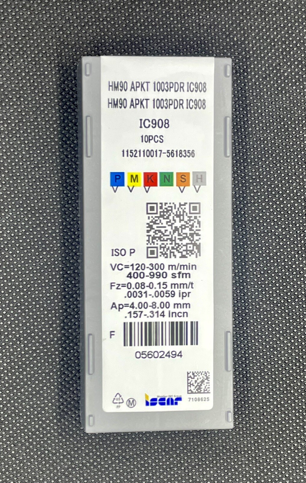 ISCAR HM90 APKT 1003PDR IC908 Carbide Milling Inserts APKT1003PDR 10 PCS