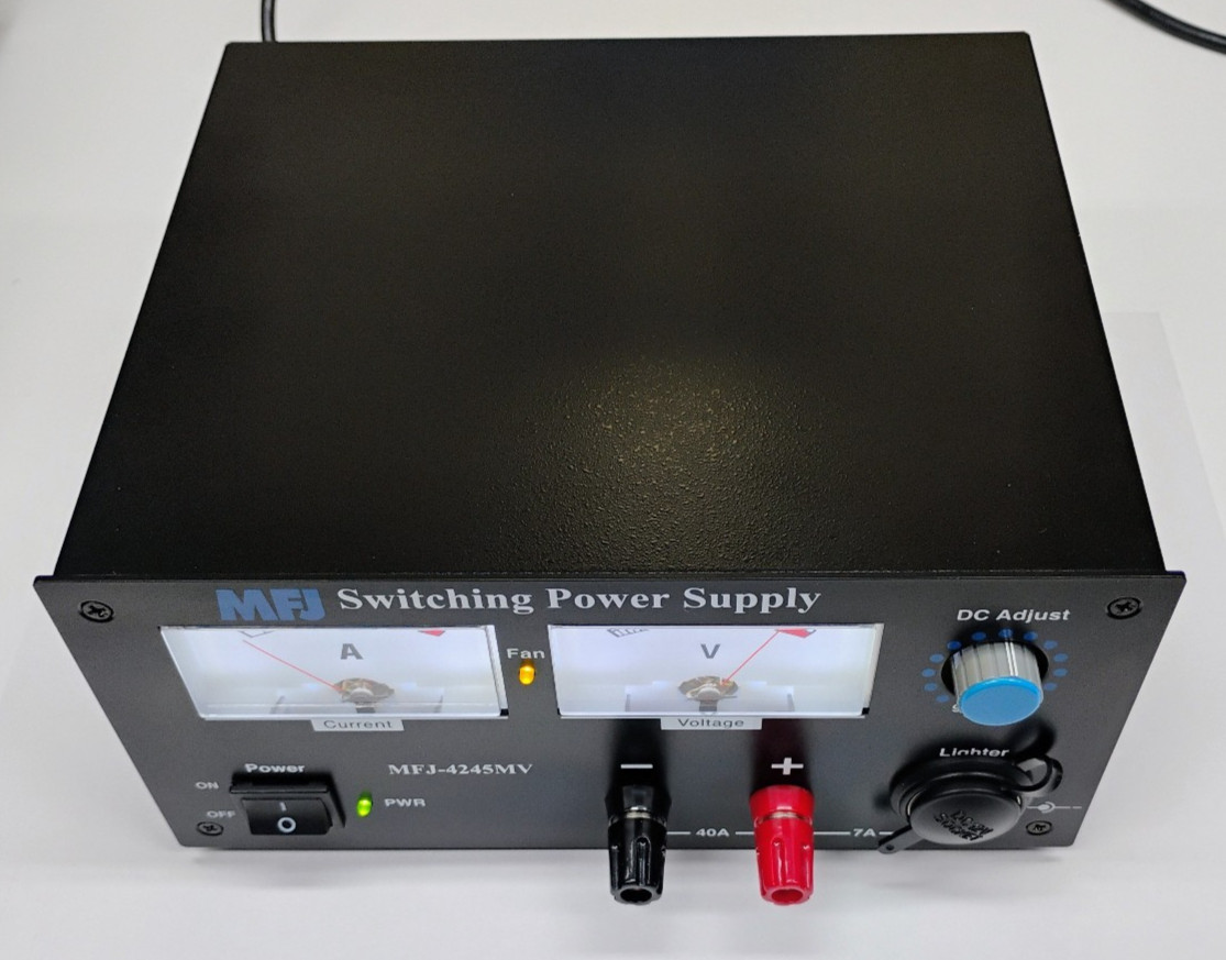 MFJ Switching Power Supply Model MFJ-4245MV. 40Amp Continuous, 45A Surge Supply.