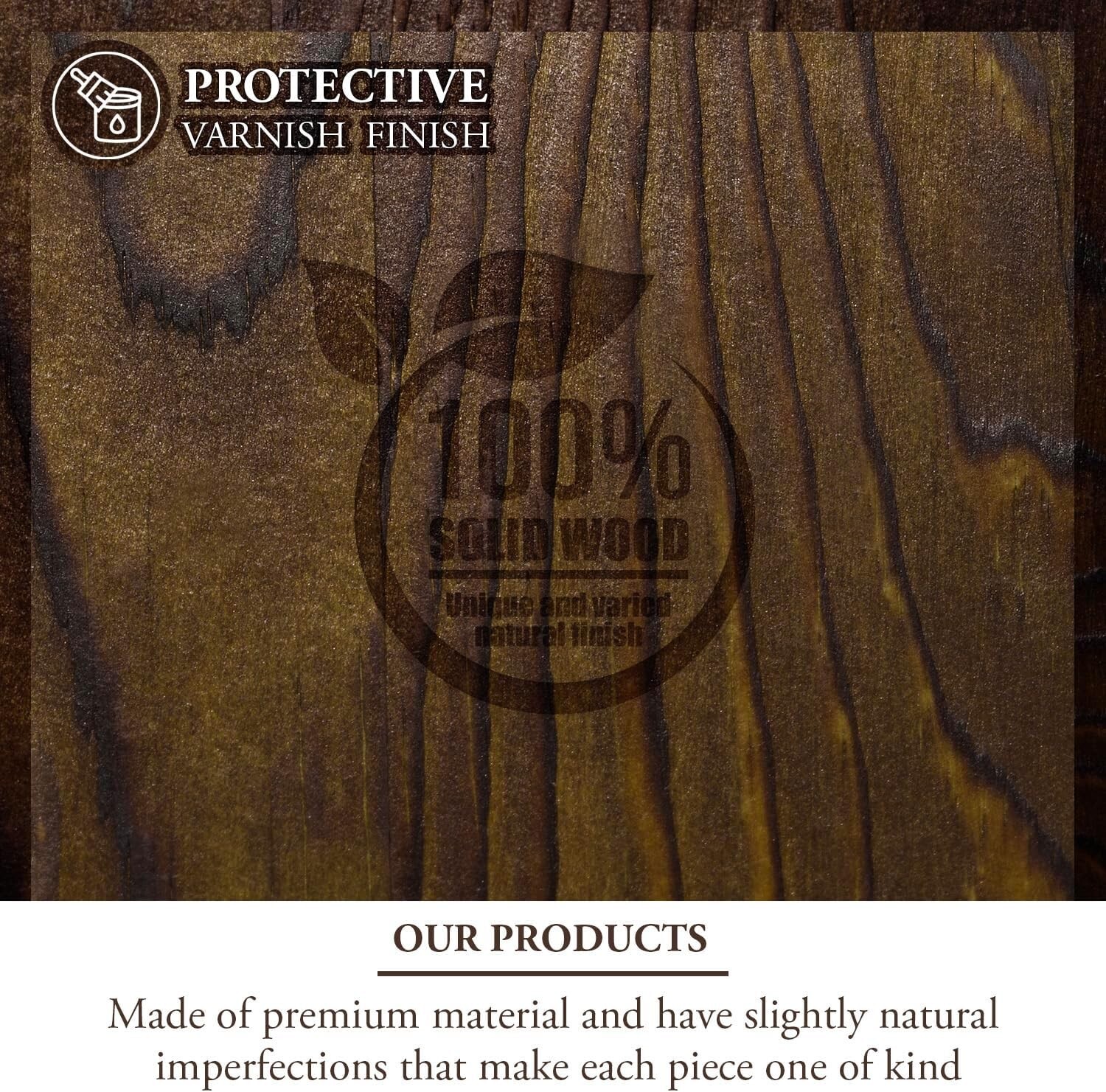 Brown Wood and Black Acrylic Window Single Wine Bottle Gift Box, Wine Storage