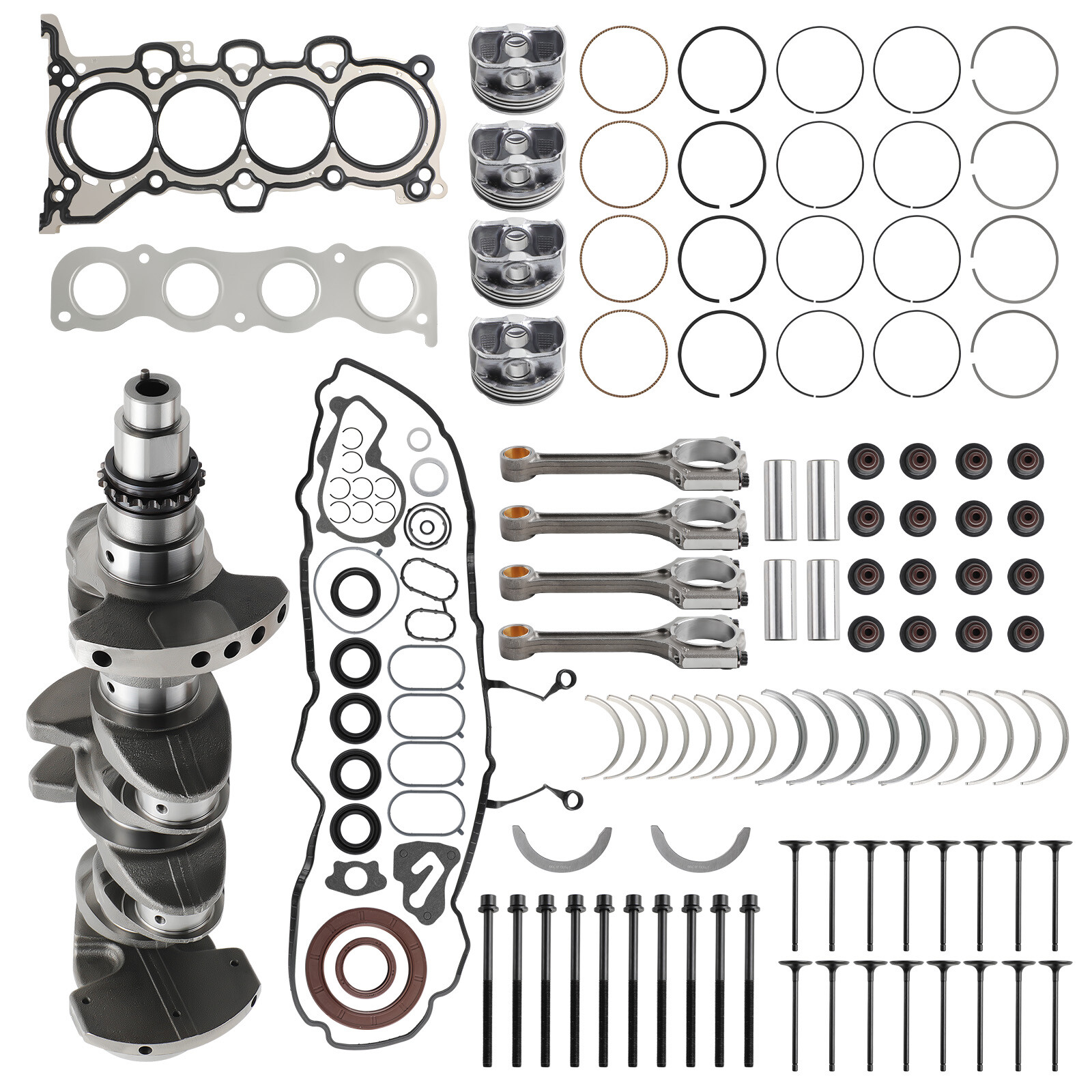 G4NC 2.0L GDI NU Engine Overhaul Rebuild Kit w/ Crankshaft Rods Fit Hyundai KIA