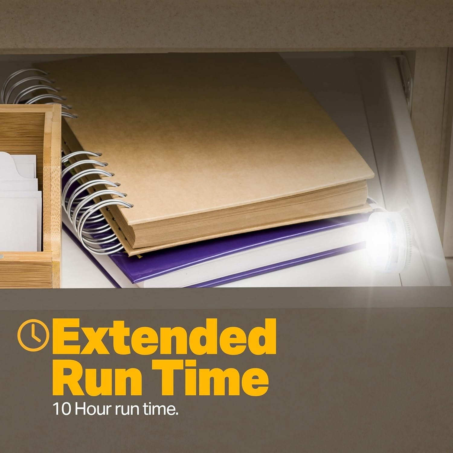 LUXPRO Waterproof Micro LED Puck Lights - Adhesive Under Cabinet Light - 5 Pack