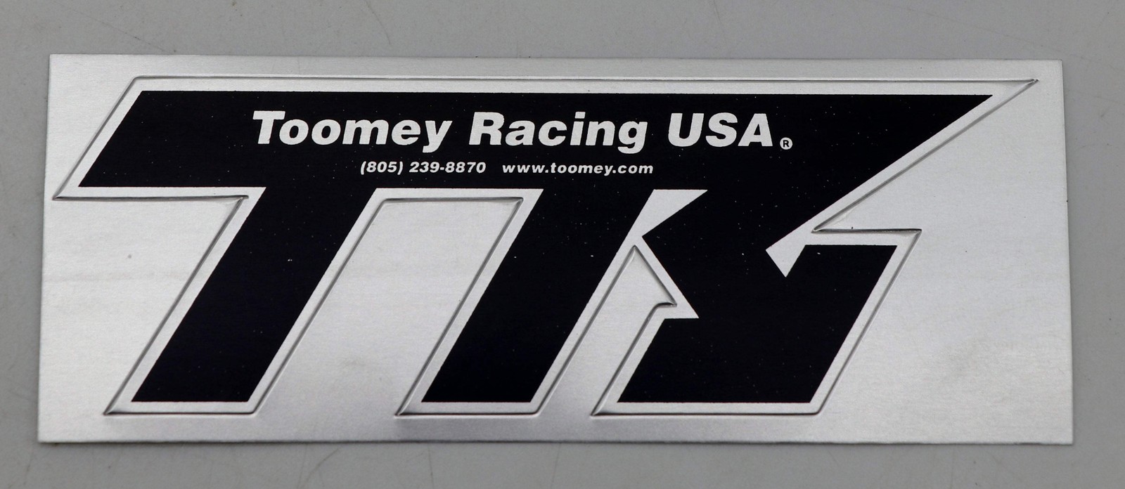 2 x TOOMEY RACING sticker label emblem decal silencer ALUMINUM HIGH HEAT B1 T5