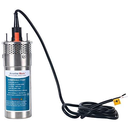  DC 24V 3.2GPM Submersible Deep Well Water Pump Alternative Energy Solar Battery