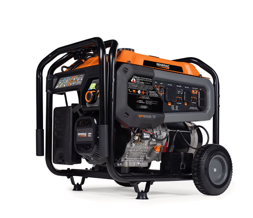 Generac GP9500E 9,500-Watt Tri Fuel Electric-Start Portable Generator with CO-Se