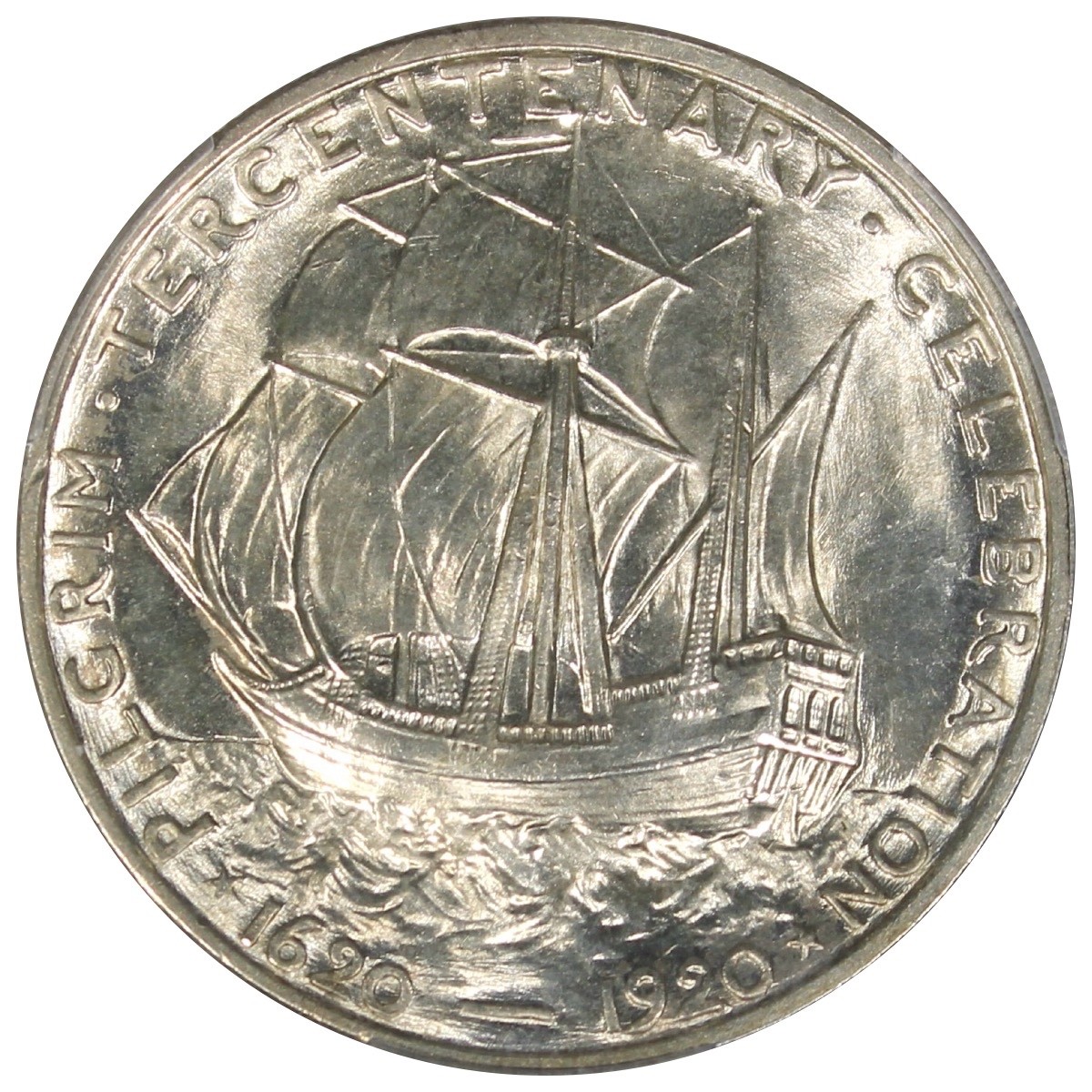 1920 Pilgrim Commemorative Half Dollar PCGS MS64 Flashy Better 50C