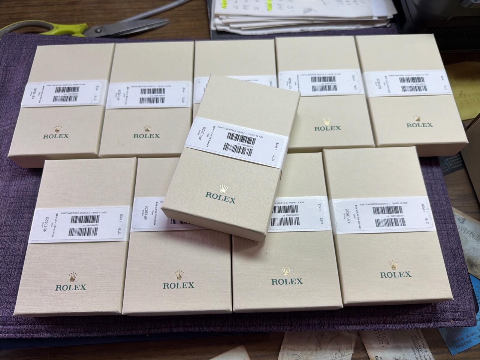 Rolex taupe leather travel pouch.New sealed In Box. Dealer New version Gift 🎁