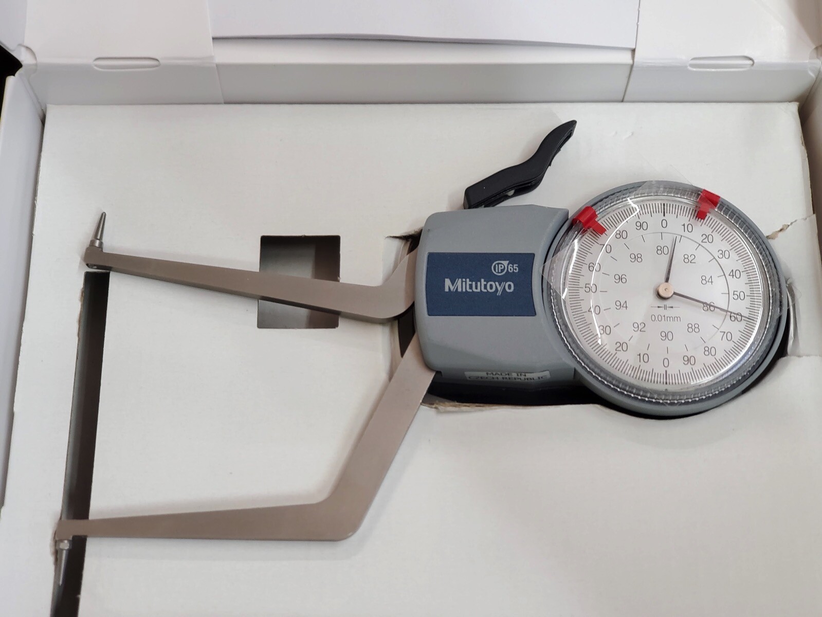 New Mitutoyo Internal Groove Dial Caliper Comparator Gauge Gage 80-100mm 0.01mm