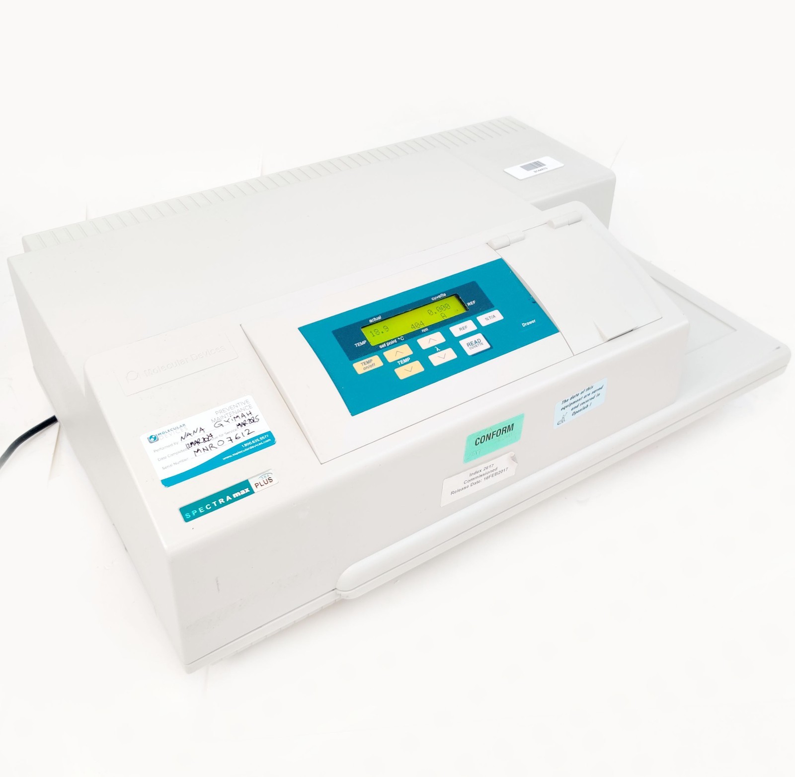 Molecular Devices SpectraMAX Plus 384 Microplate Reader Spectrophotometer