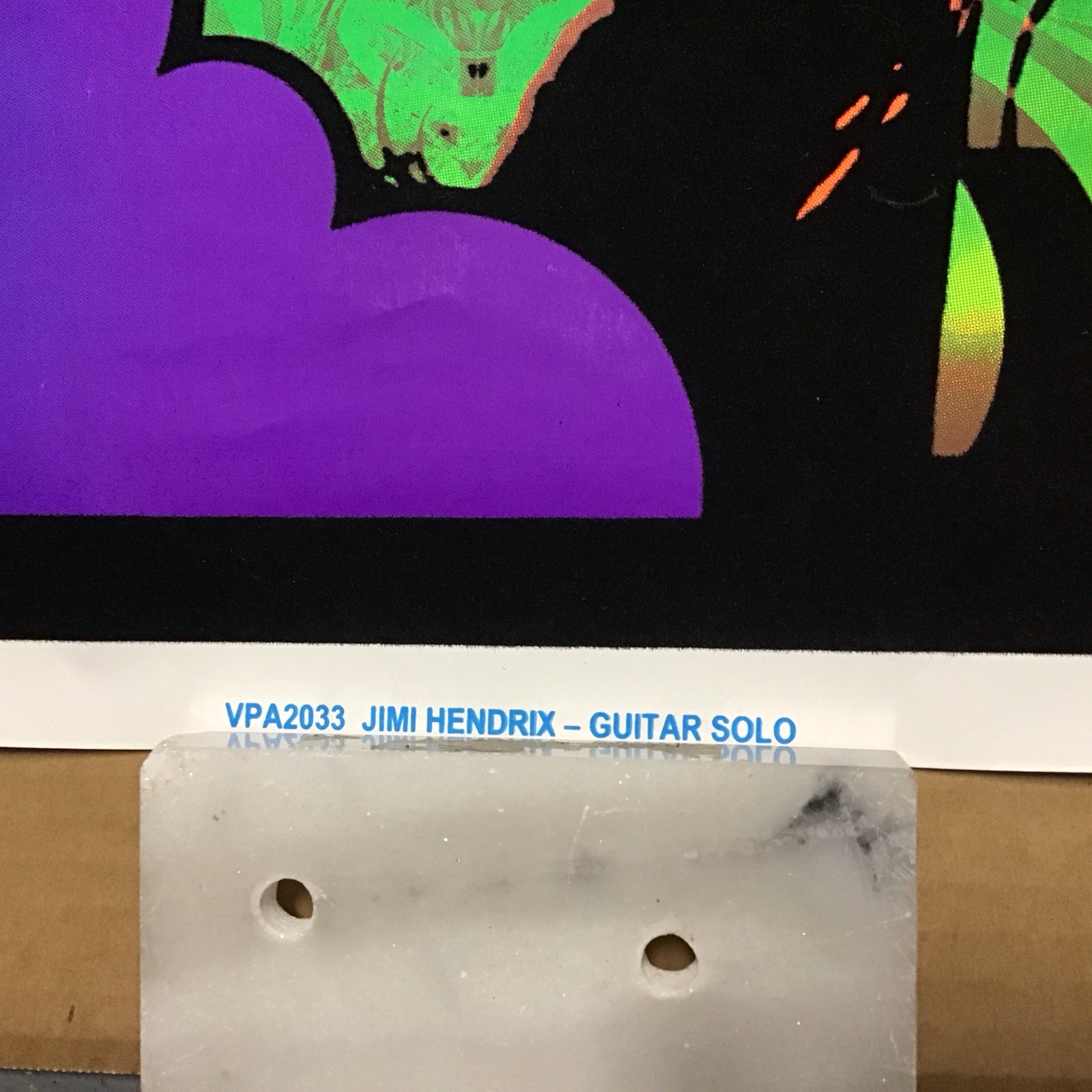 Jimi Hendrix Guitar Solo Gorgeous Blacklight Poster