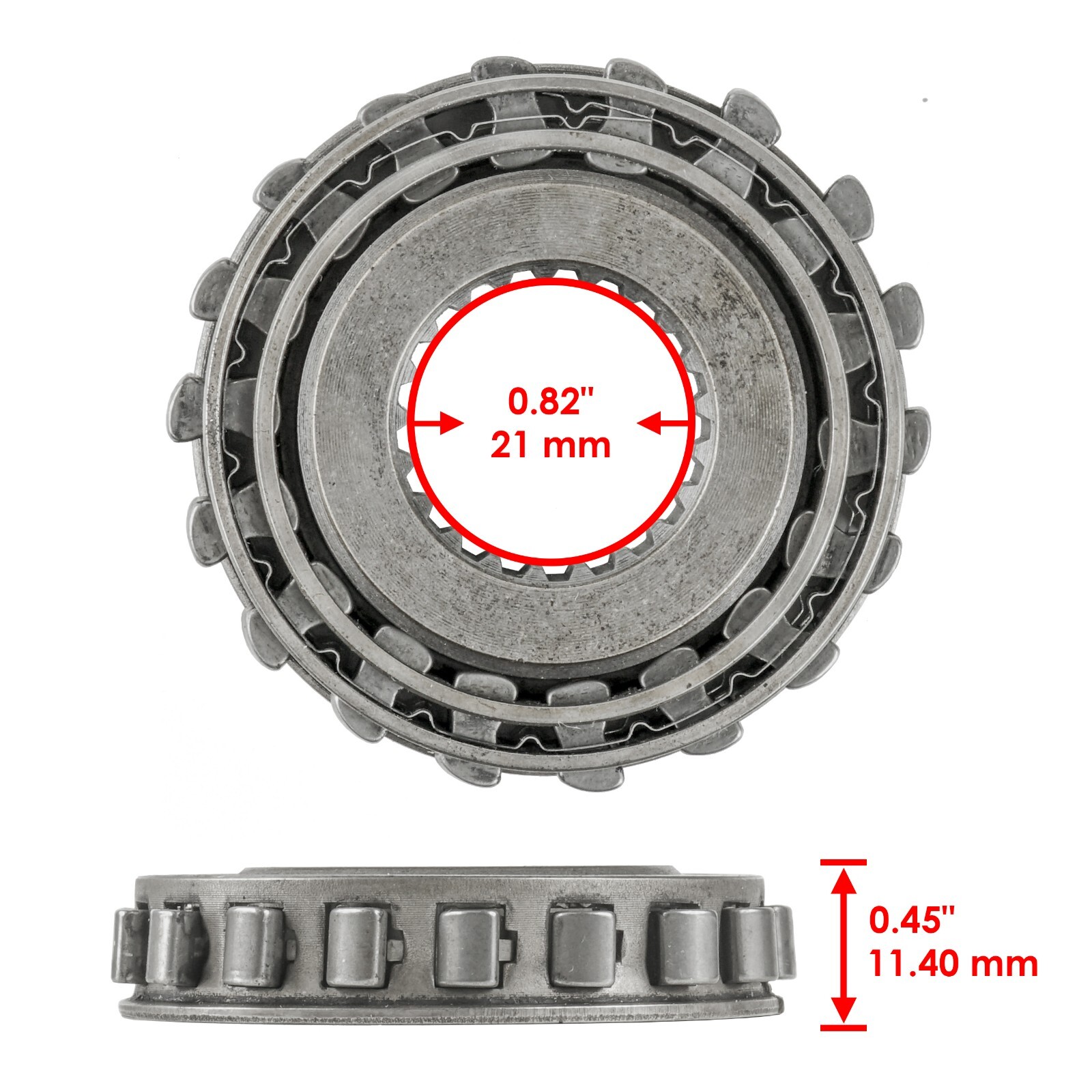 Clutch One Way Bearing w/ Drum Housing for Kawasaki Bayou 300 KLF300C 4x4 89-05