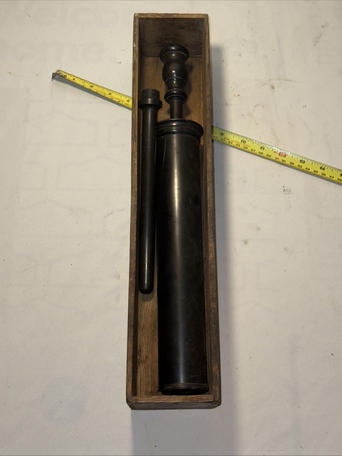 I R Comb Goodyear 1851 Dated Civil War Era Vintage Medical Gutta-Percha Enema?