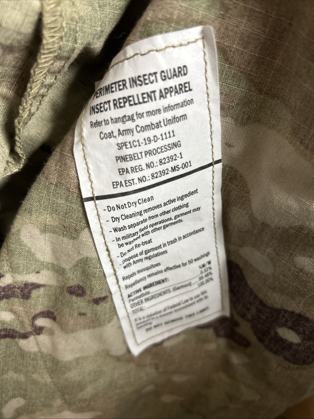 Army Combat Jacket Multicam Flame Resistant Uniform Coat Large Regular NWT