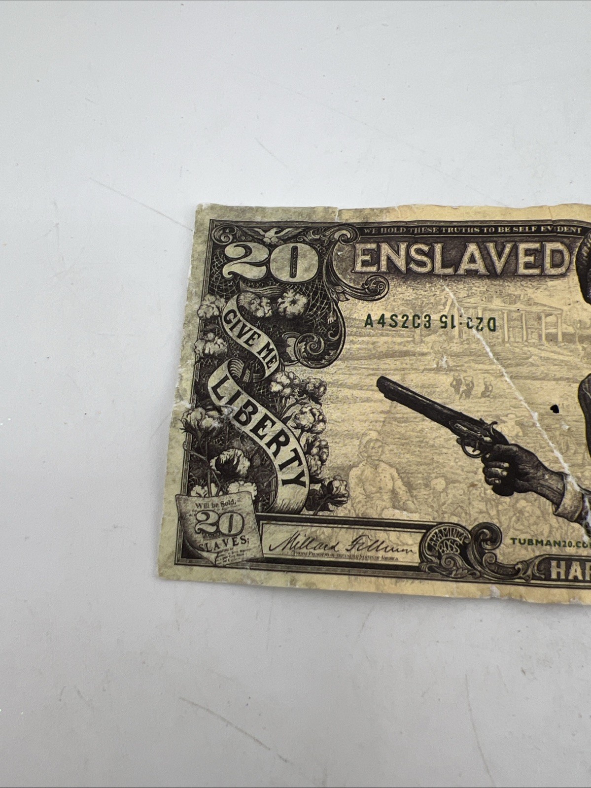 Harriet Tubman Divided States Of America Twenty like Dollar Bill Paper Note READ