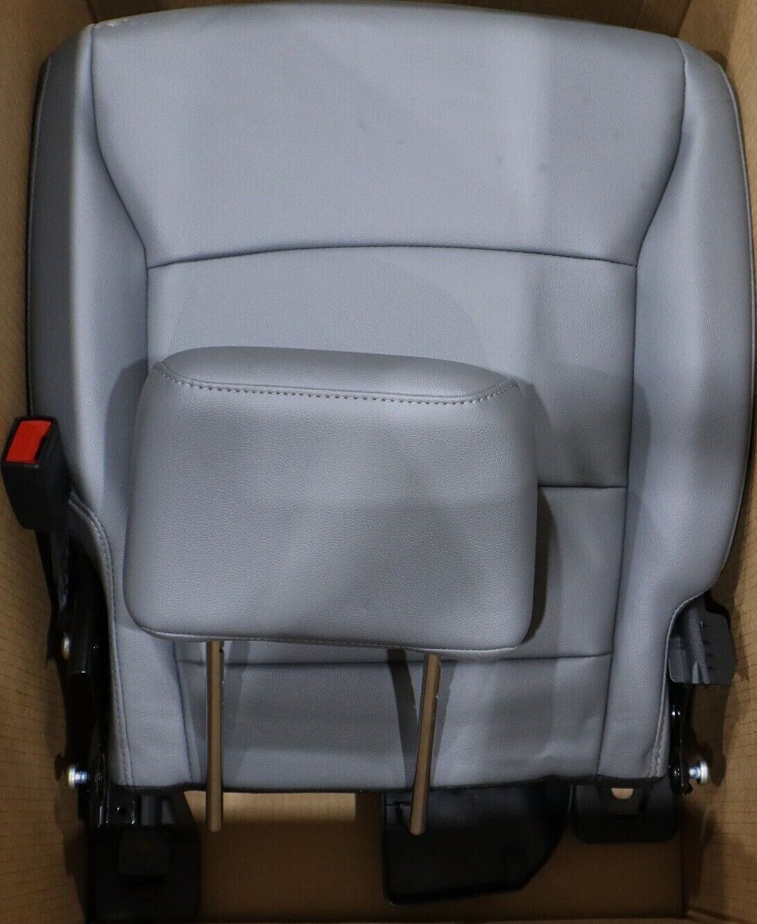 FORD F250 F350 SUPER DUTY FRONT VINYL GRAY BUCKET SEATS NEW GREY SET KIT OEM