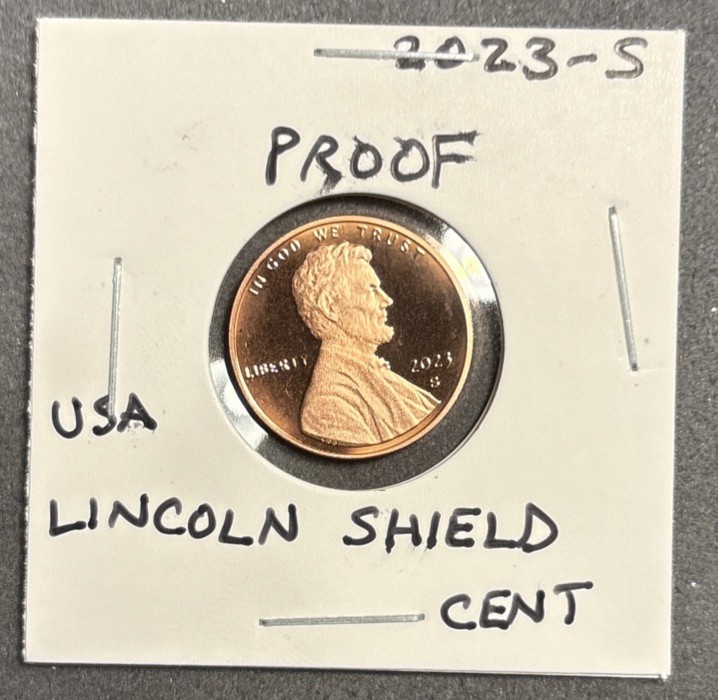 2023 S Lincoln Shield Cent PROOF Uncirculated penny