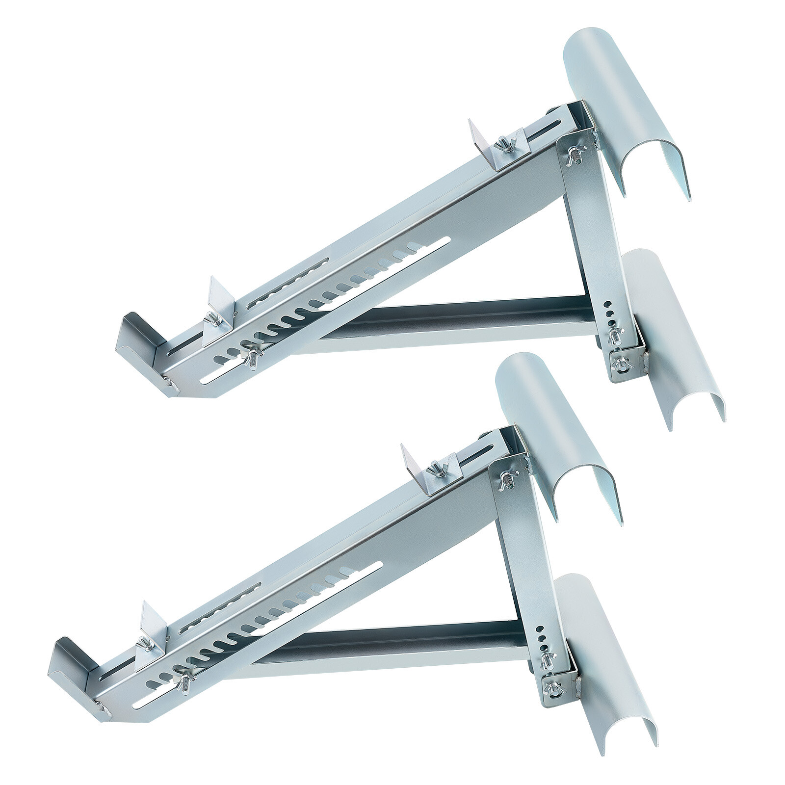 2 Pack Ladder Jack Scaffold Extension 2-Rung up to 20 inch Stable Adjustable