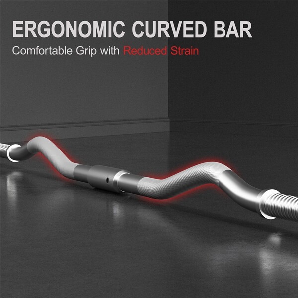 66lbs Weights Barbell Weight Set Curl Bar with Weights Weight Set for Home Gym