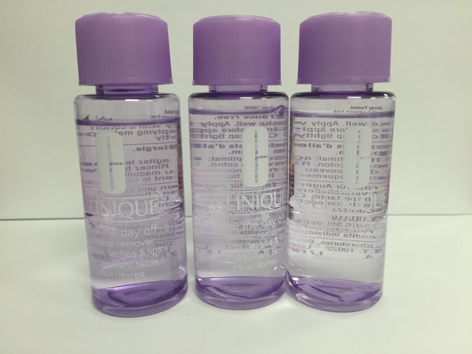Lot 3 Clinique Take the Day Off Makeup Remover Eyes & Lips 1 oz/30 ml/ea =3 oz