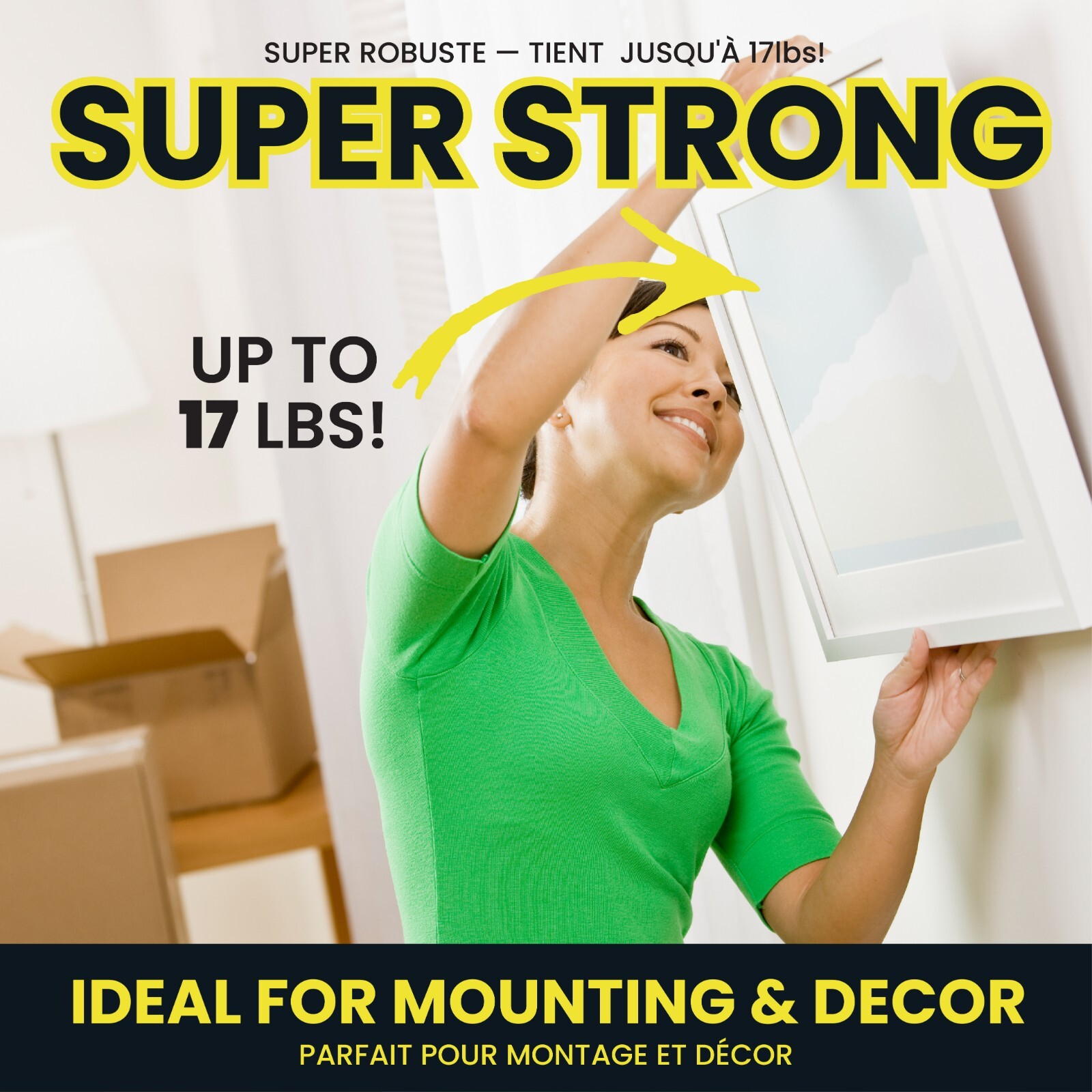 Alien Tape Double Sided Multipurpose Adhesive Grip Mounting Tape - 3 Pack