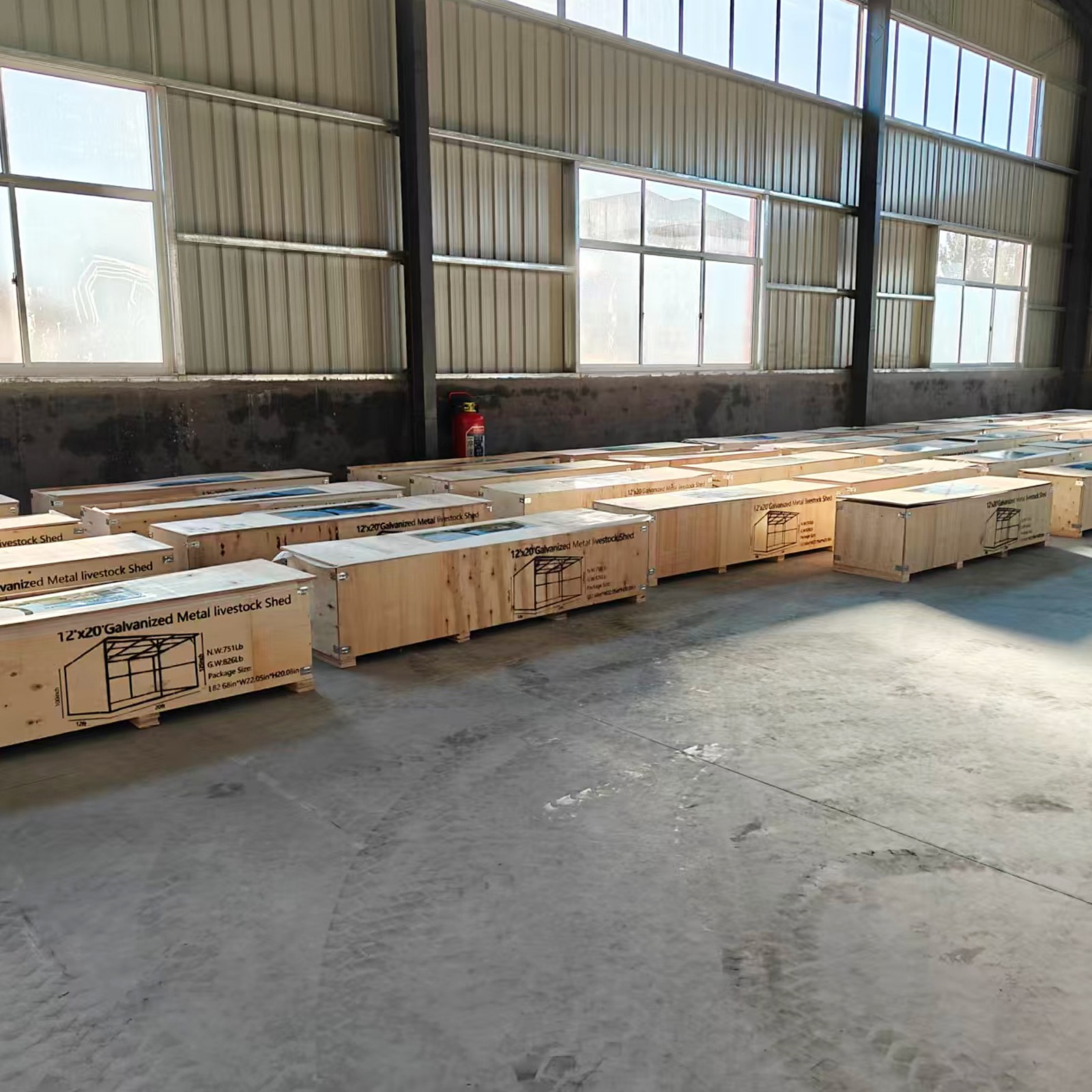 Winter 20'x12' Galvanized Metal Livestock Shelter Building for Farm FREE SHIPING