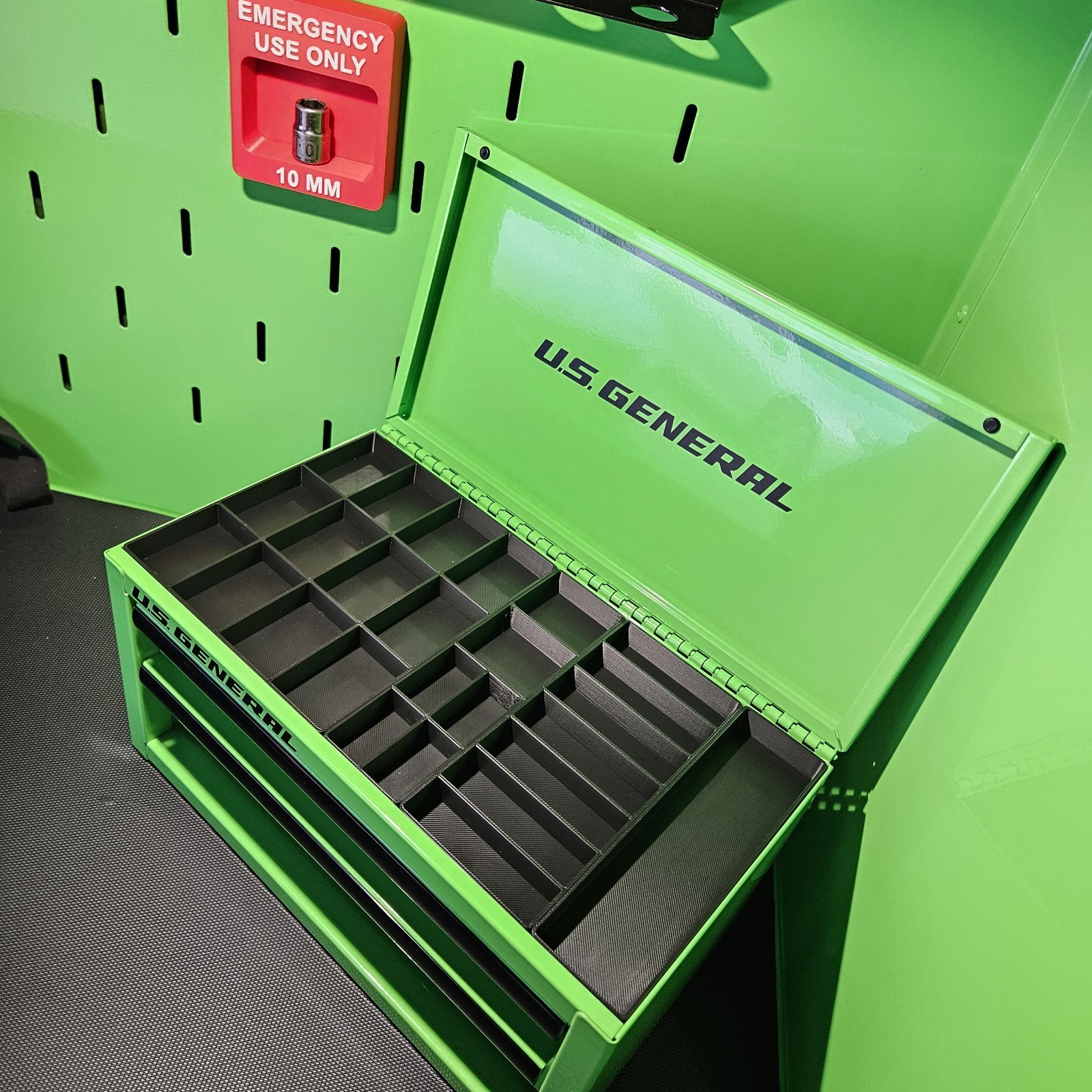 US General Mini Tool Box Top Trays Tool Organizer