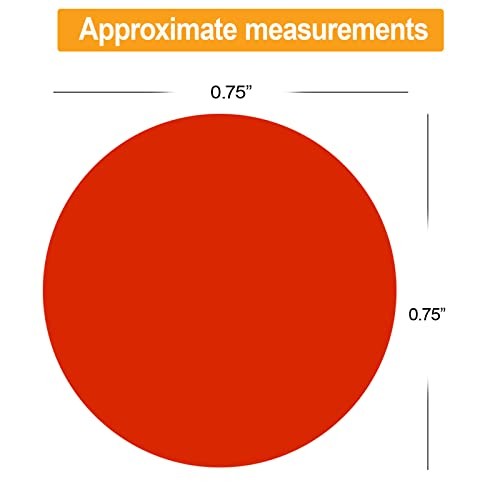 1400 PCS Colored Dot Stickers Round Color Coding 3/4 INCH 10 Color/1400pcs