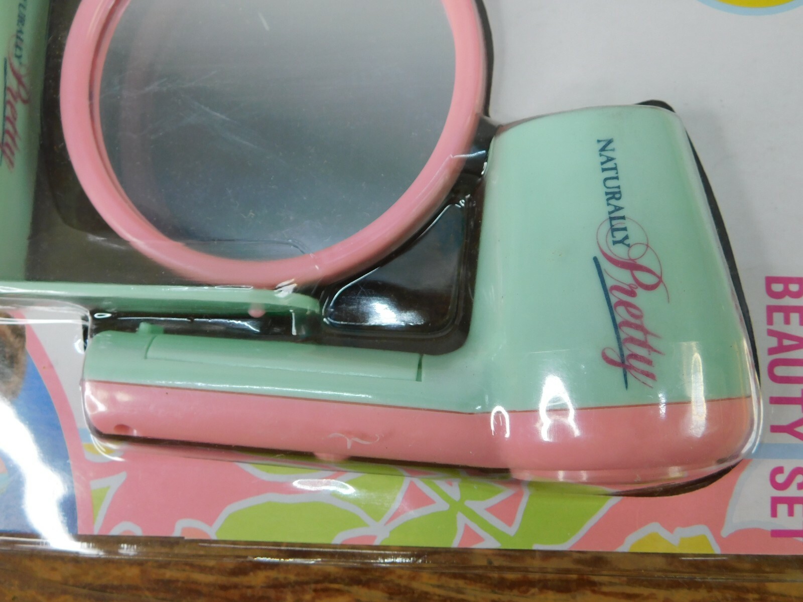 Toys R Us CDI 1990 Naturally Pretty 2 Piece Beauty Set Hair Dryer & Mirror NIP