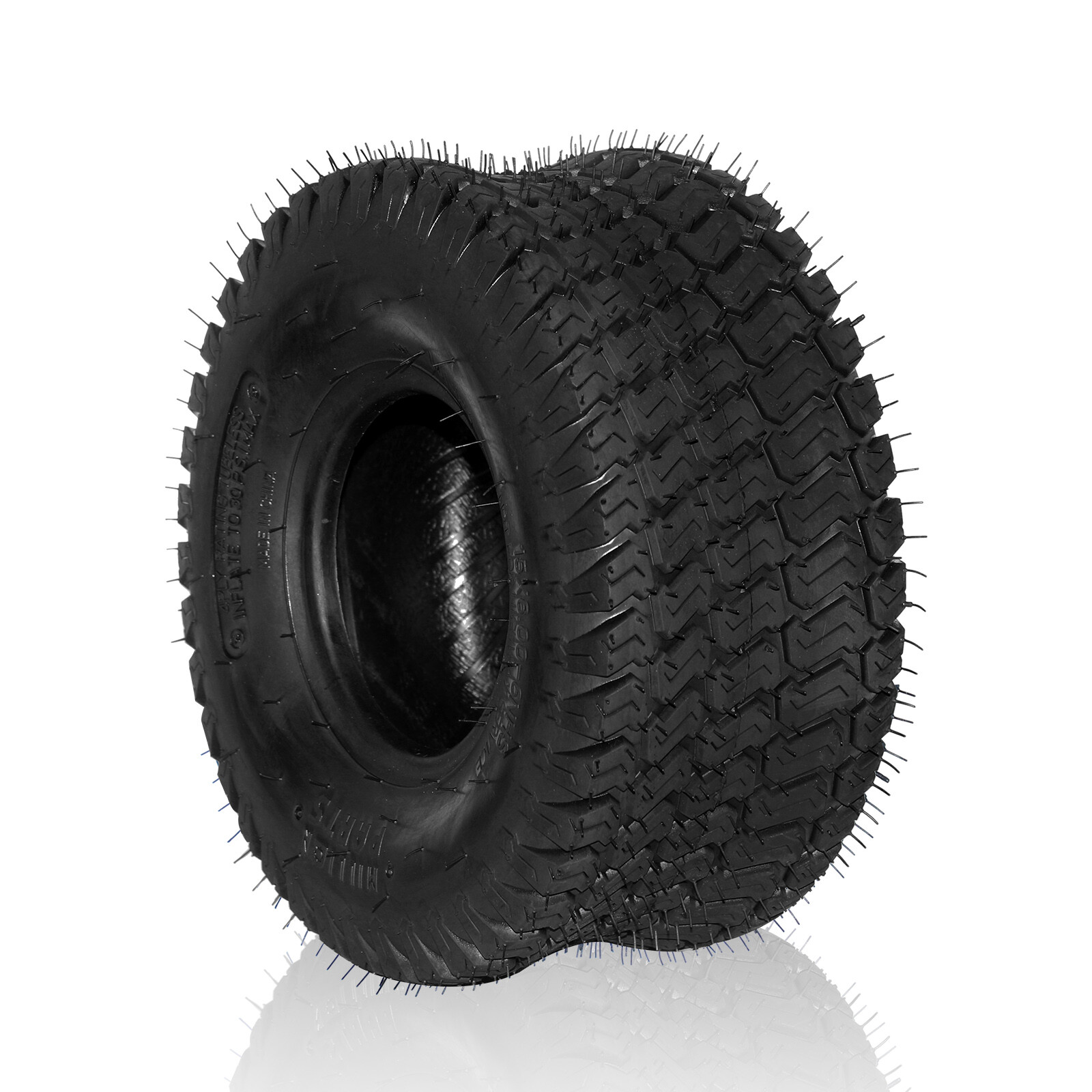 Two 15x6.00-6 Turf Tires Lawn Mower Tractor 4 Ply Rated 15x6-6 Tubeless 570Lbs
